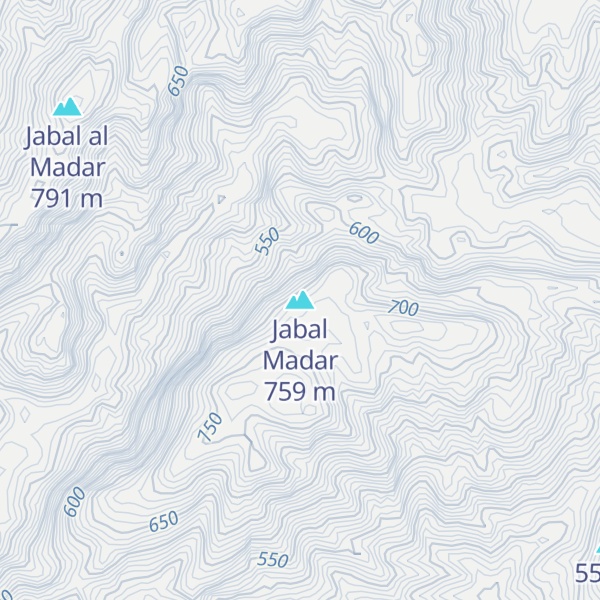 Map of Jabal Madar