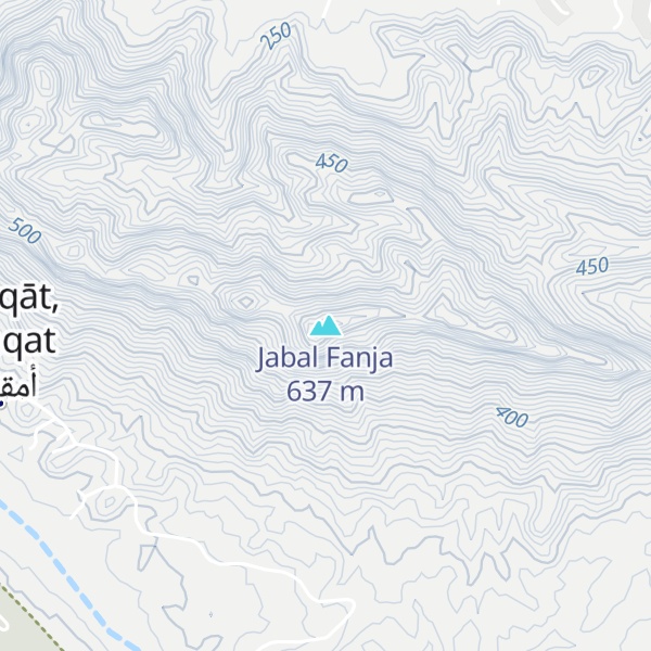 Map of Jabal Fanja
