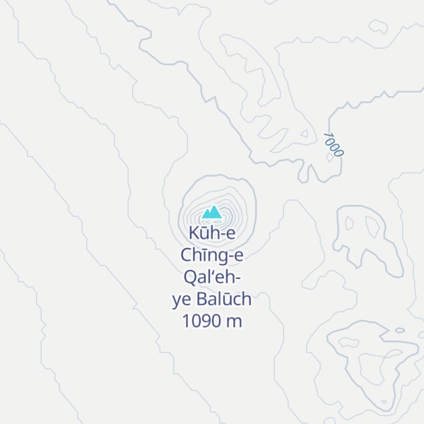 Map of Kūh-e Chīng-e Qal‘eh-ye Balūch