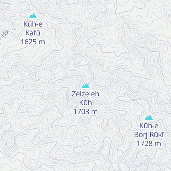 Map of Zelzeleh Kūh