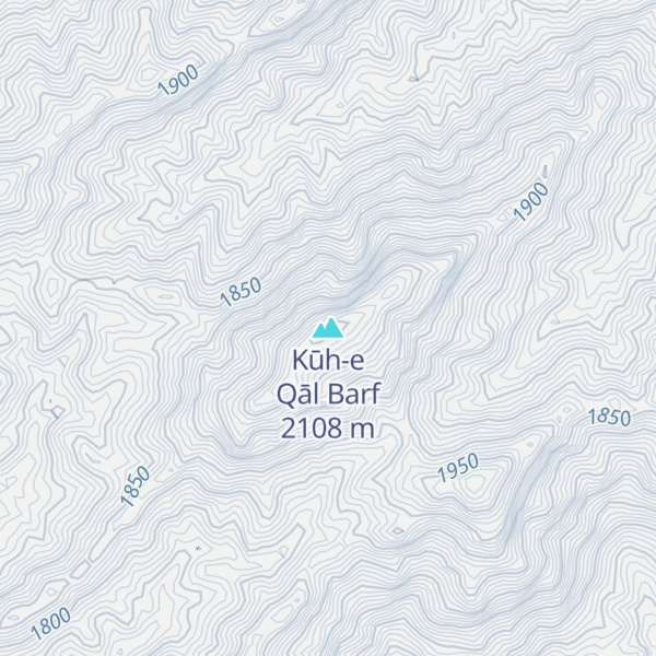 Map of Kūh-e Qāl Barf
