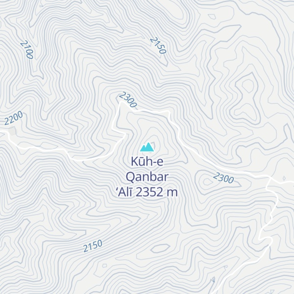 Map of Kūh-e Qanbar ‘Alī