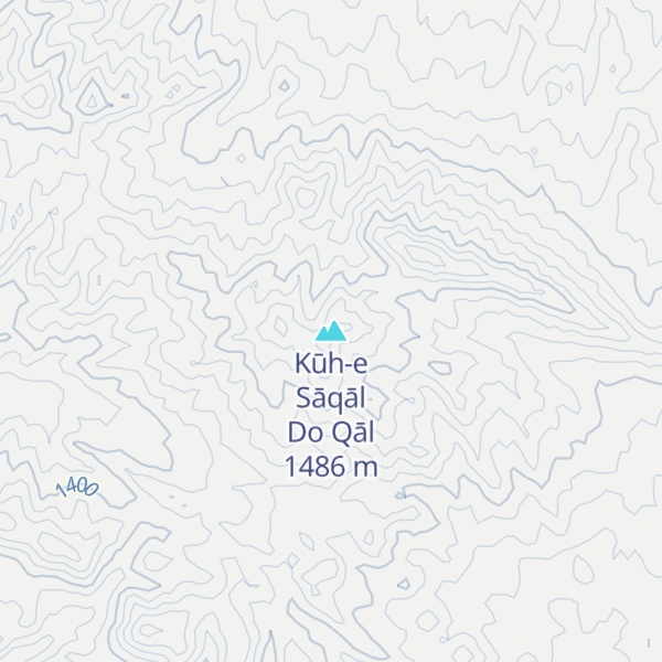 Map of Kūh-e Sāqāl Do Qāl