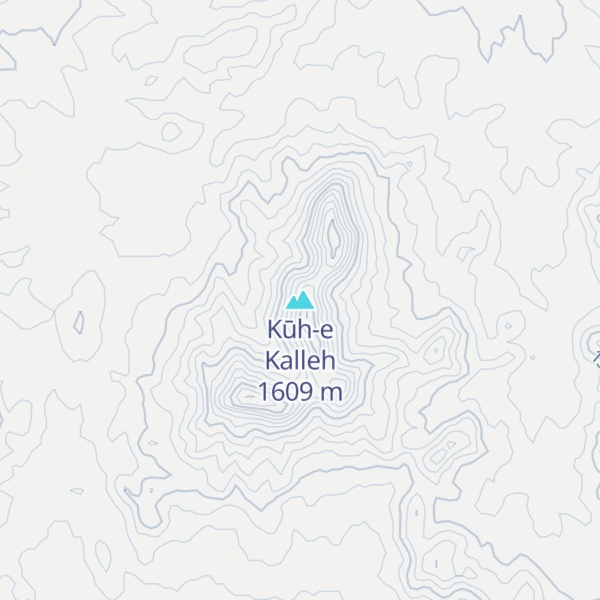 Map of Kūh-e Kalleh