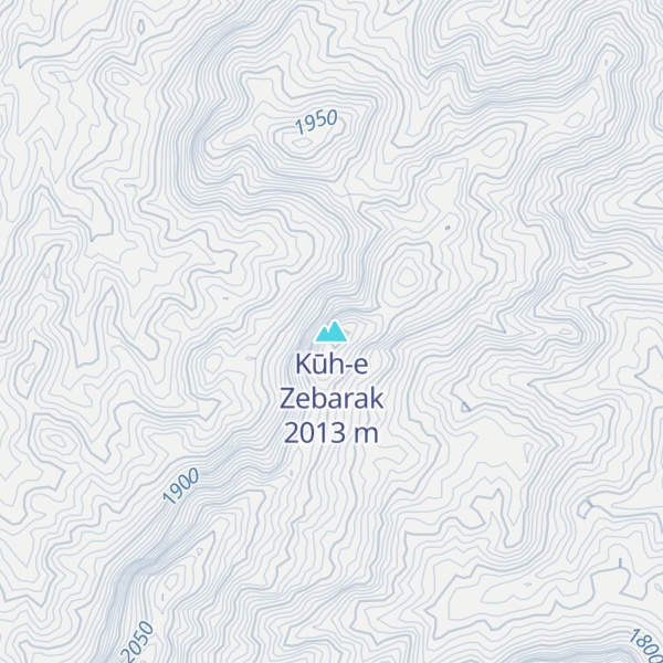 Map of Kūh-e Zebarak