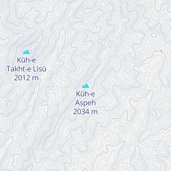 Map of Kūh-e Aspeh