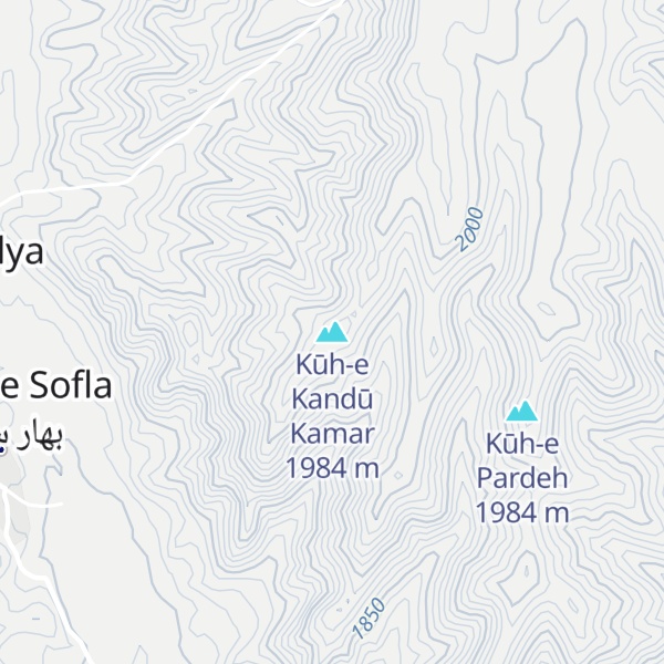 Map of Kūh-e Kandū Kamar