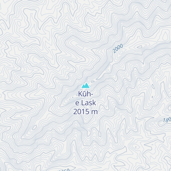 Map of Kūh-e Lask
