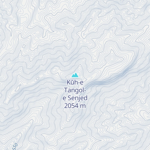Map of Kūh-e Tangol-e Senjed