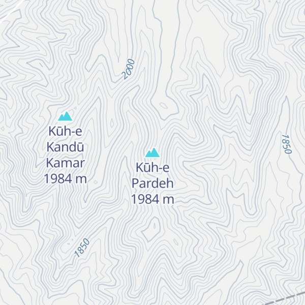 Map of Kūh-e Pardeh
