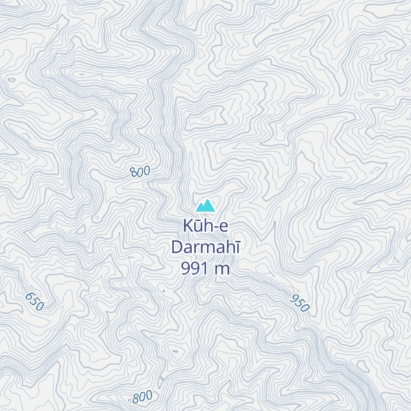 Map of Kūh-e Darmahī