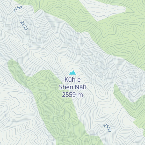 Map of Kūh-e Shen Nālī