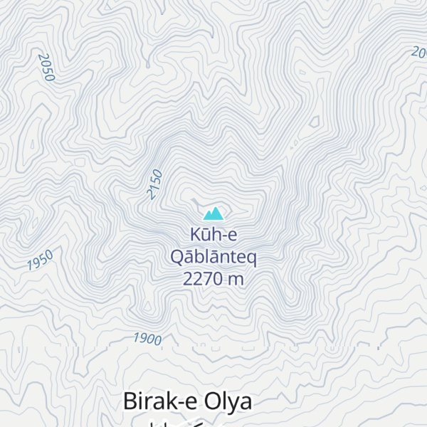 Map of Kūh-e Qāblānteq