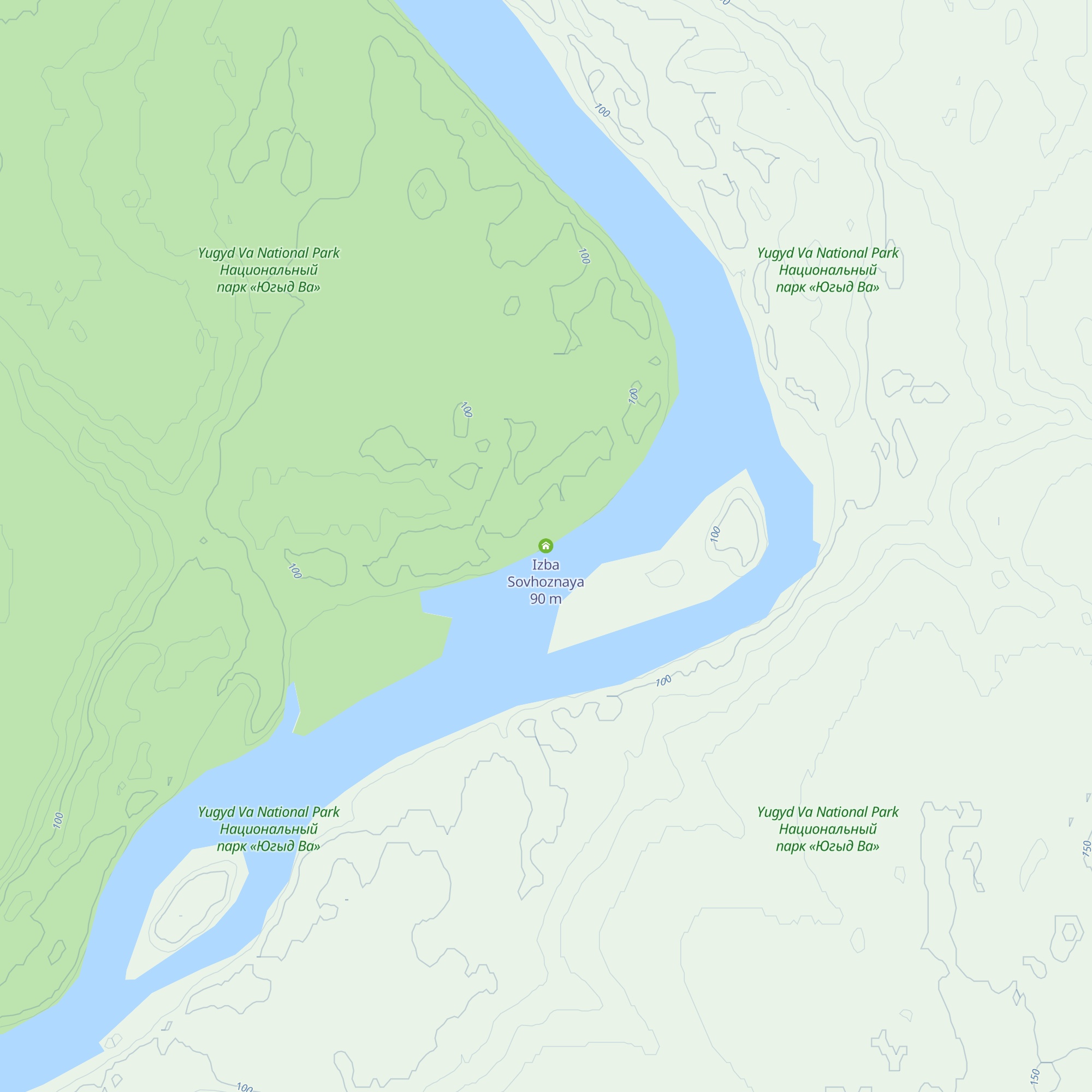Izba Sovhoznaya map