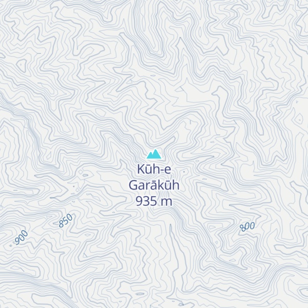 Map of Kūh-e Garākūh