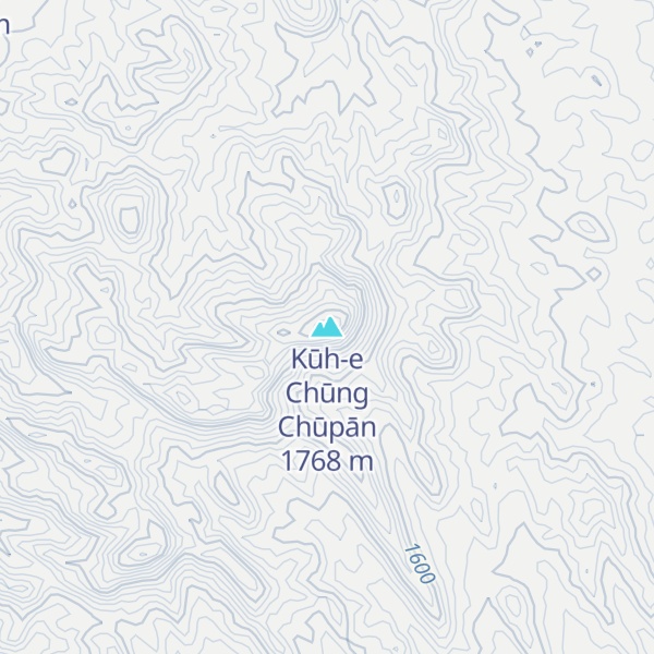 Map of Kūh-e Chūng Chūpān