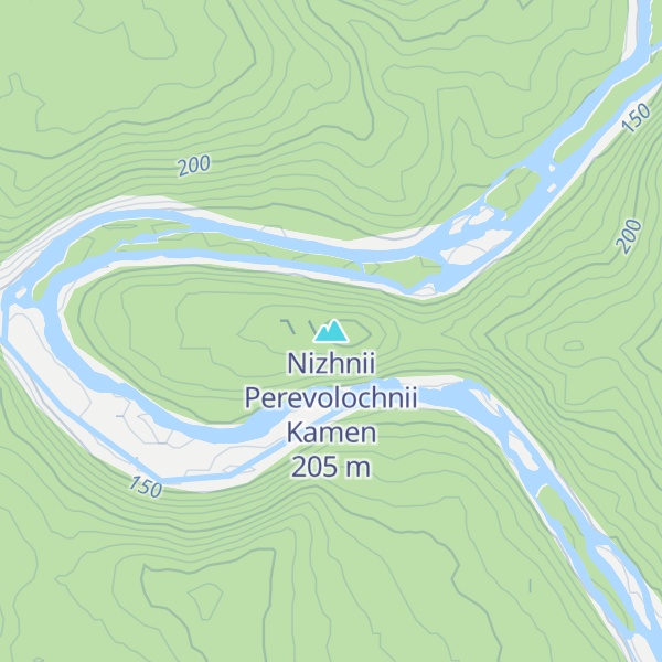 Map of Nizhnii Perevolochnii Kamen