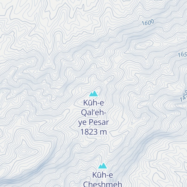 Map of Kūh-e Qal‘eh-ye Pesar