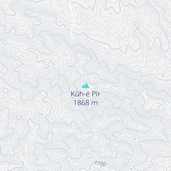 Map of Kūh-e Pīr