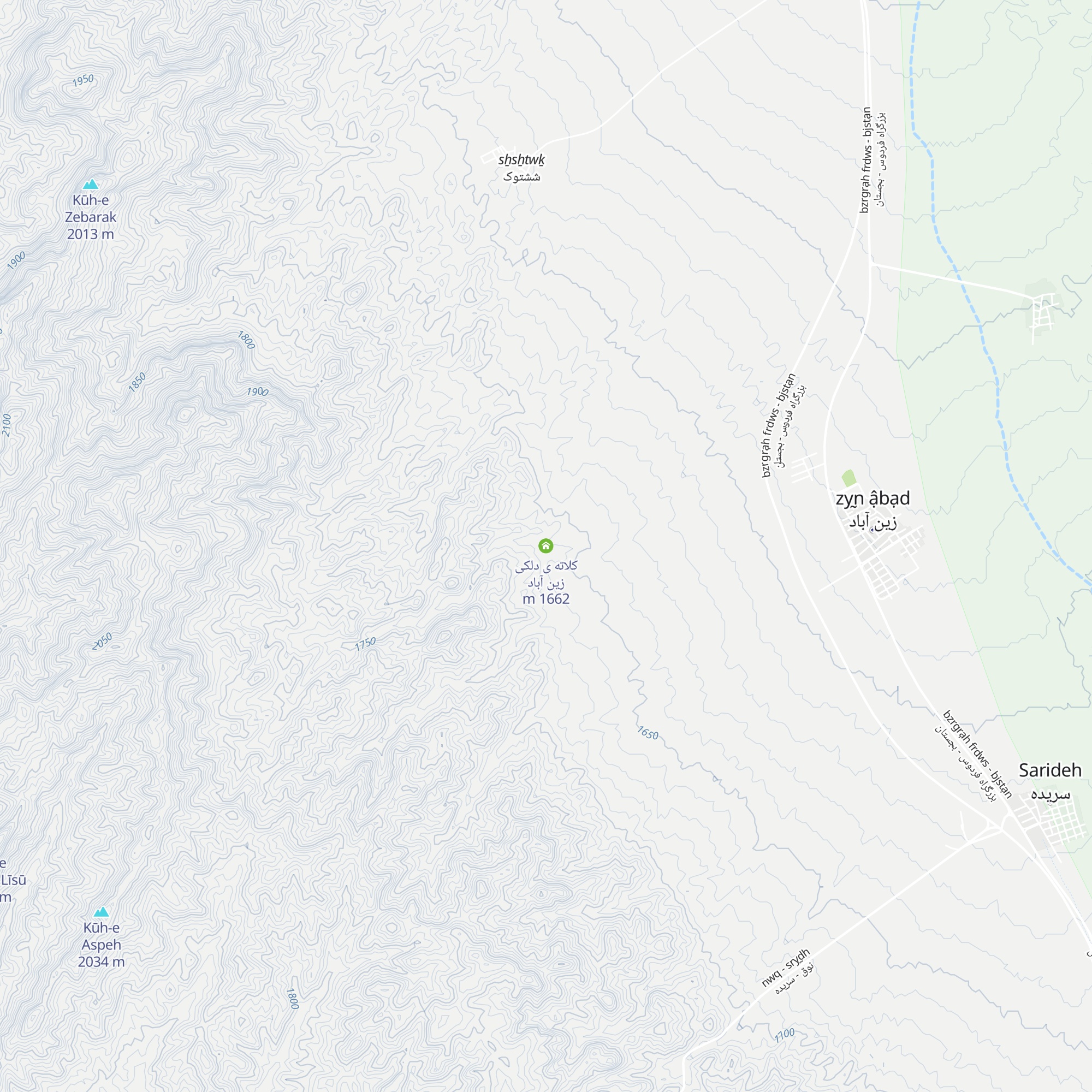 کلاته ی دلکی زین آباد map