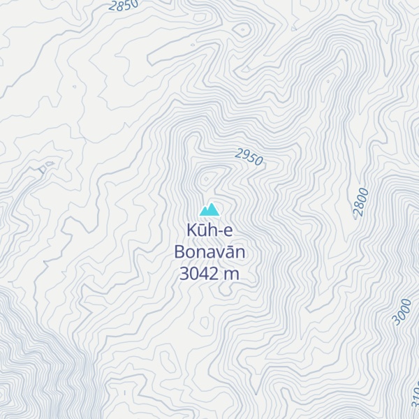 Map of Kūh-e Bonavān