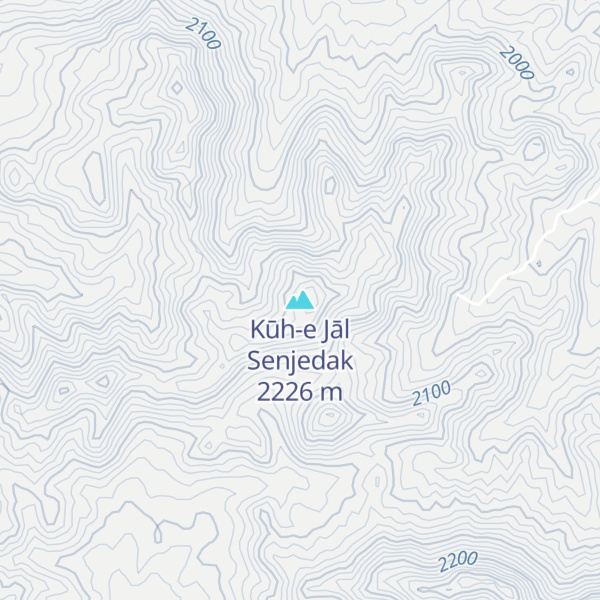 Map of Kūh-e Jāl Senjedak