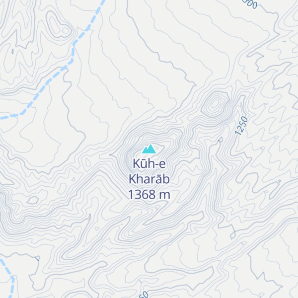 Map of Kūh-e Kharāb