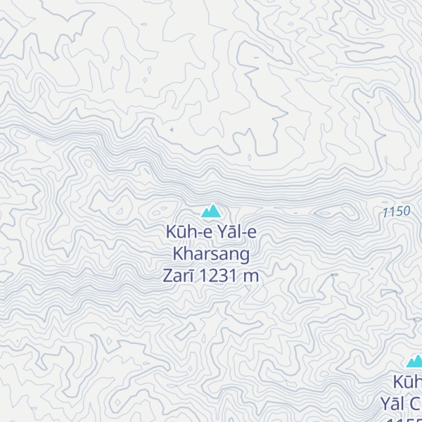 Map of Kūh-e Yāl-e Kharsang Zarī