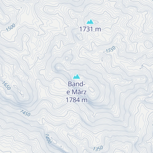 Map of Band-e Mārz