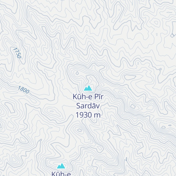 Map of Kūh-e Pīr Sardāv