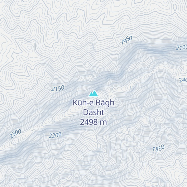 Map of Kūh-e Bāgh Dasht