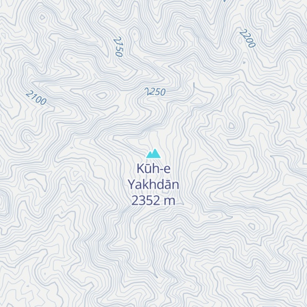 Map of Kūh-e Yakhdān