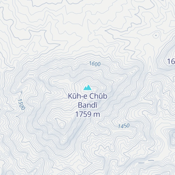 Map of Kūh-e Chūb Bandī