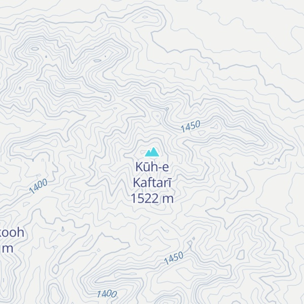 Map of Kūh-e Kaftarī