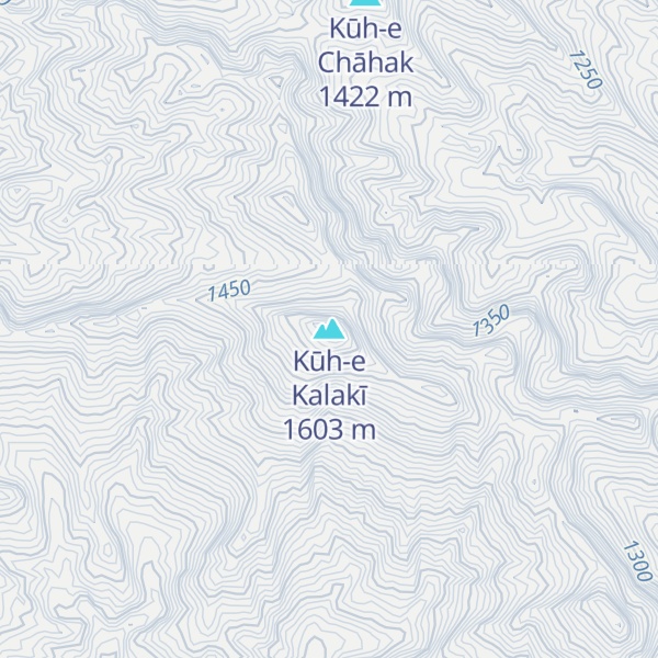 Map of Kūh-e Kalakī