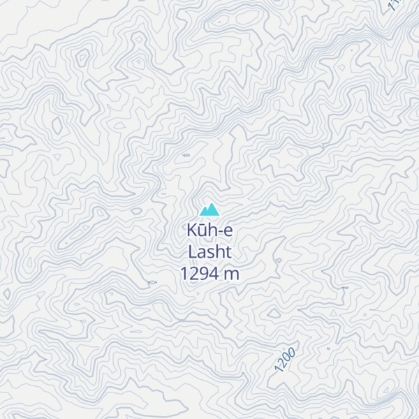 Map of Kūh-e Lasht