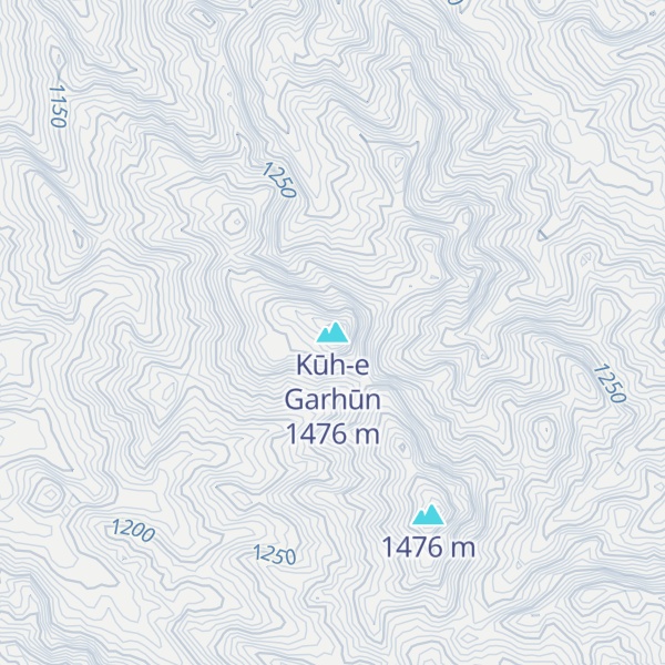 Map of Kūh-e Garhūn