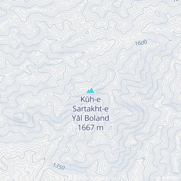 Map of Kūh-e Sartakht-e Yāl Boland