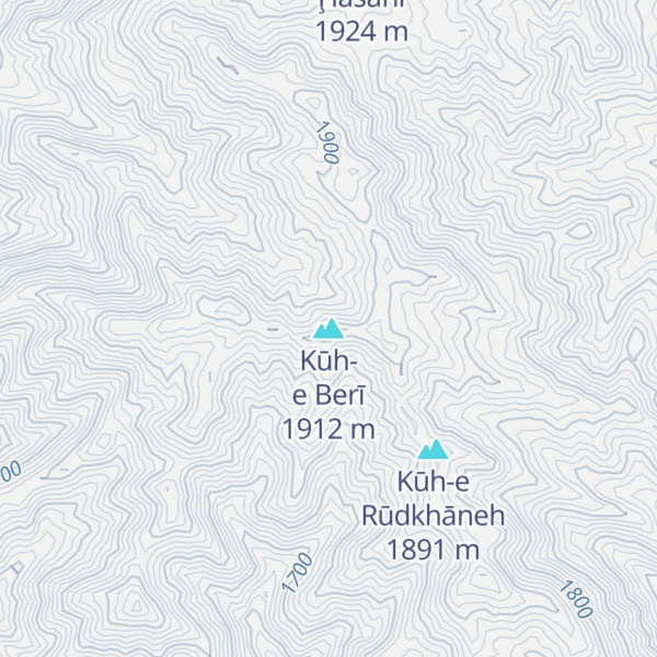 Map of Kūh-e Berī