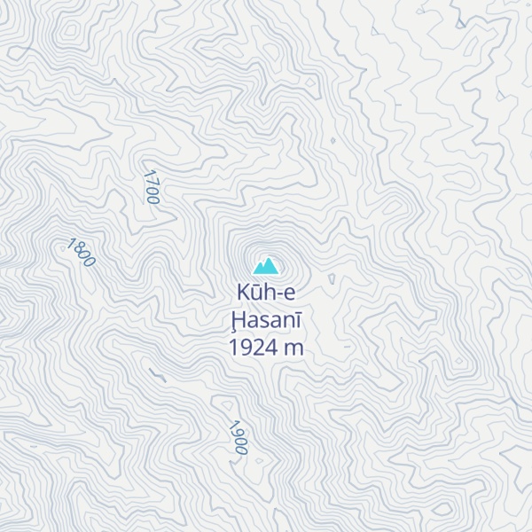 Map of Kūh-e Ḩasanī