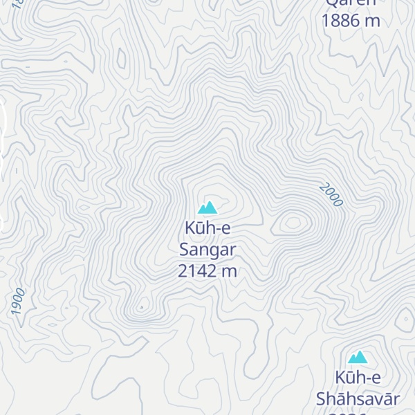 Map of Kūh-e Sangar