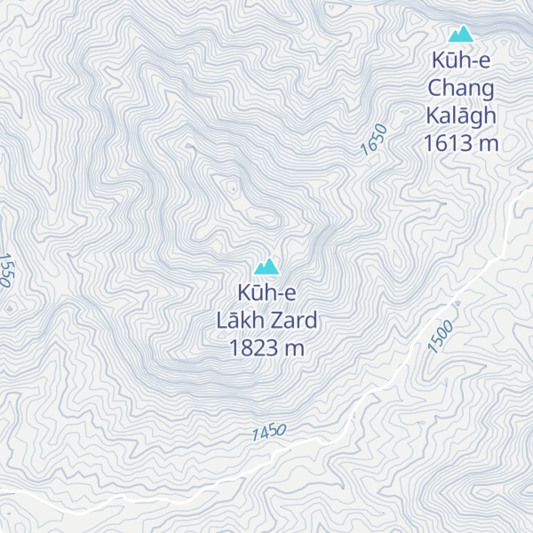 Map of Kūh-e Lākh Zard