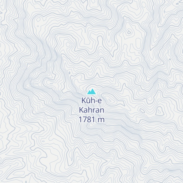 Map of Kūh-e Kahran