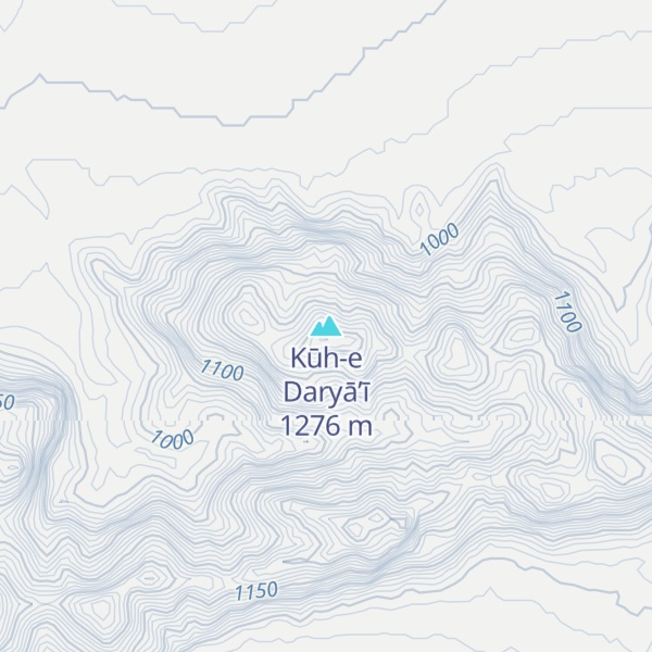 Map of Kūh-e Daryā’ī