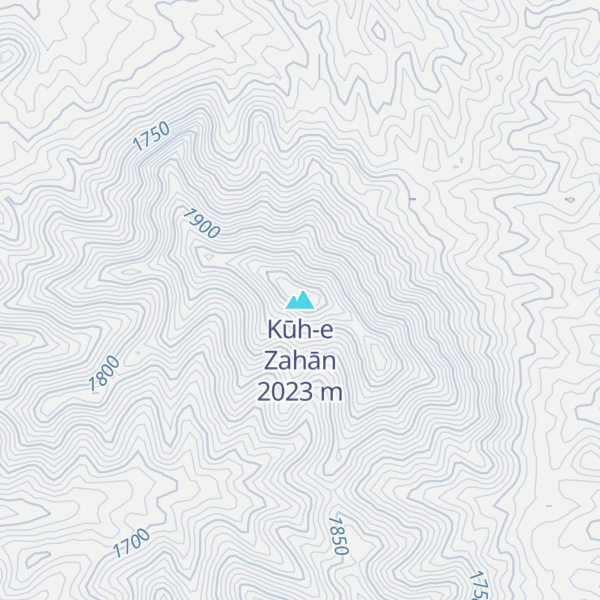 Map of Kūh-e Zahān