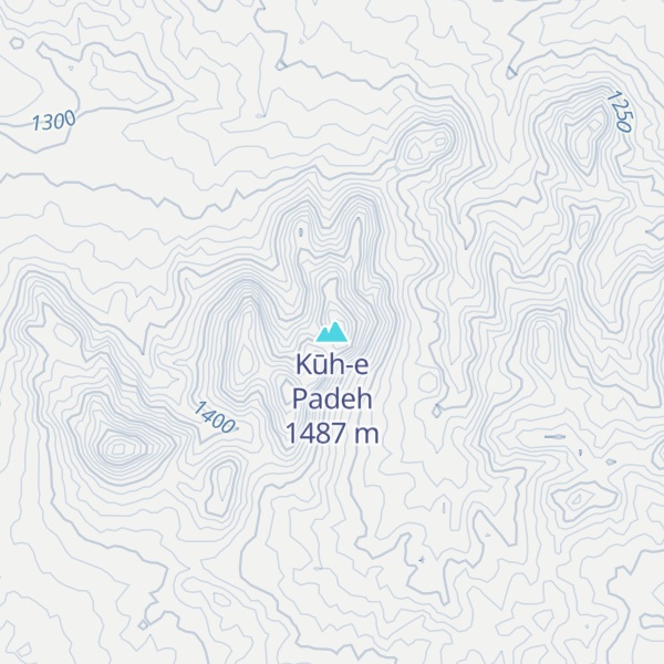 Map of Kūh-e Padeh