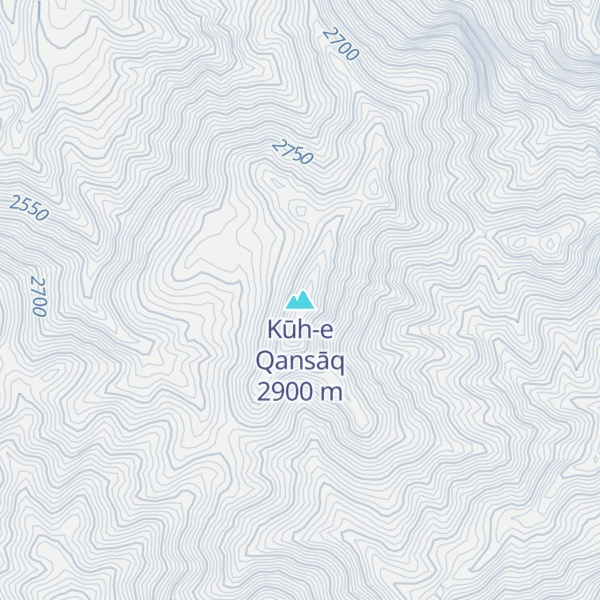 Map of Kūh-e Qansāq