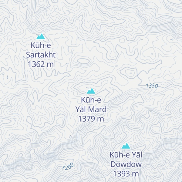 Map of Kūh-e Yāl Mard