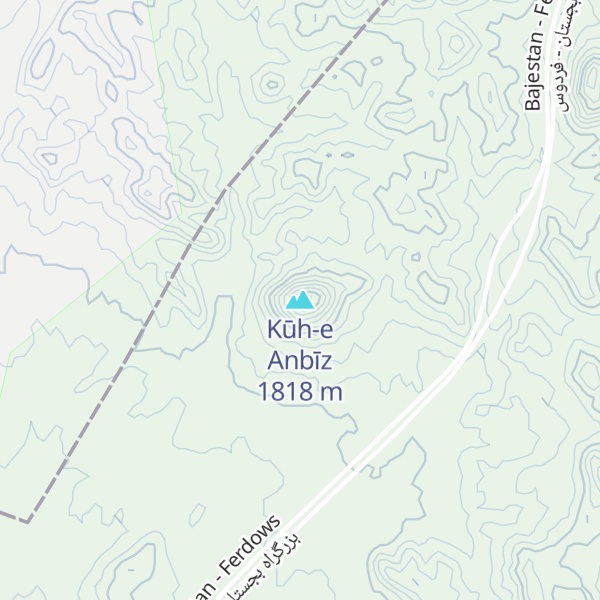 Map of Kūh-e Anbīz