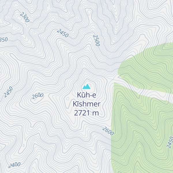 Map of Kūh-e Kīshmer